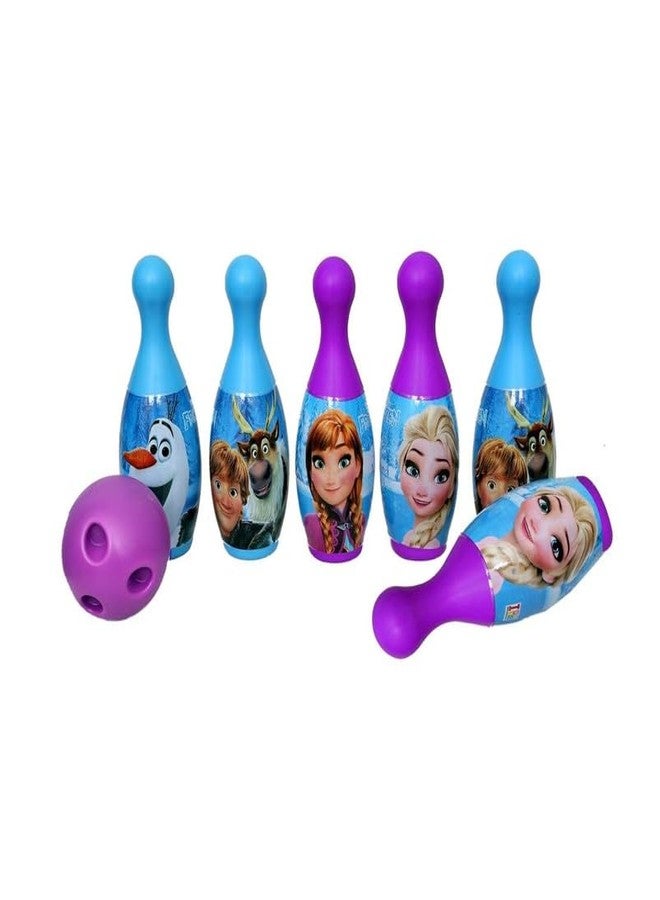AHBHT 6 Pin 1 Ball Bowling Game Set Plastic Indoor and Outdoor Frozen Bowling Set for Kids (Multicolor) - Image 3